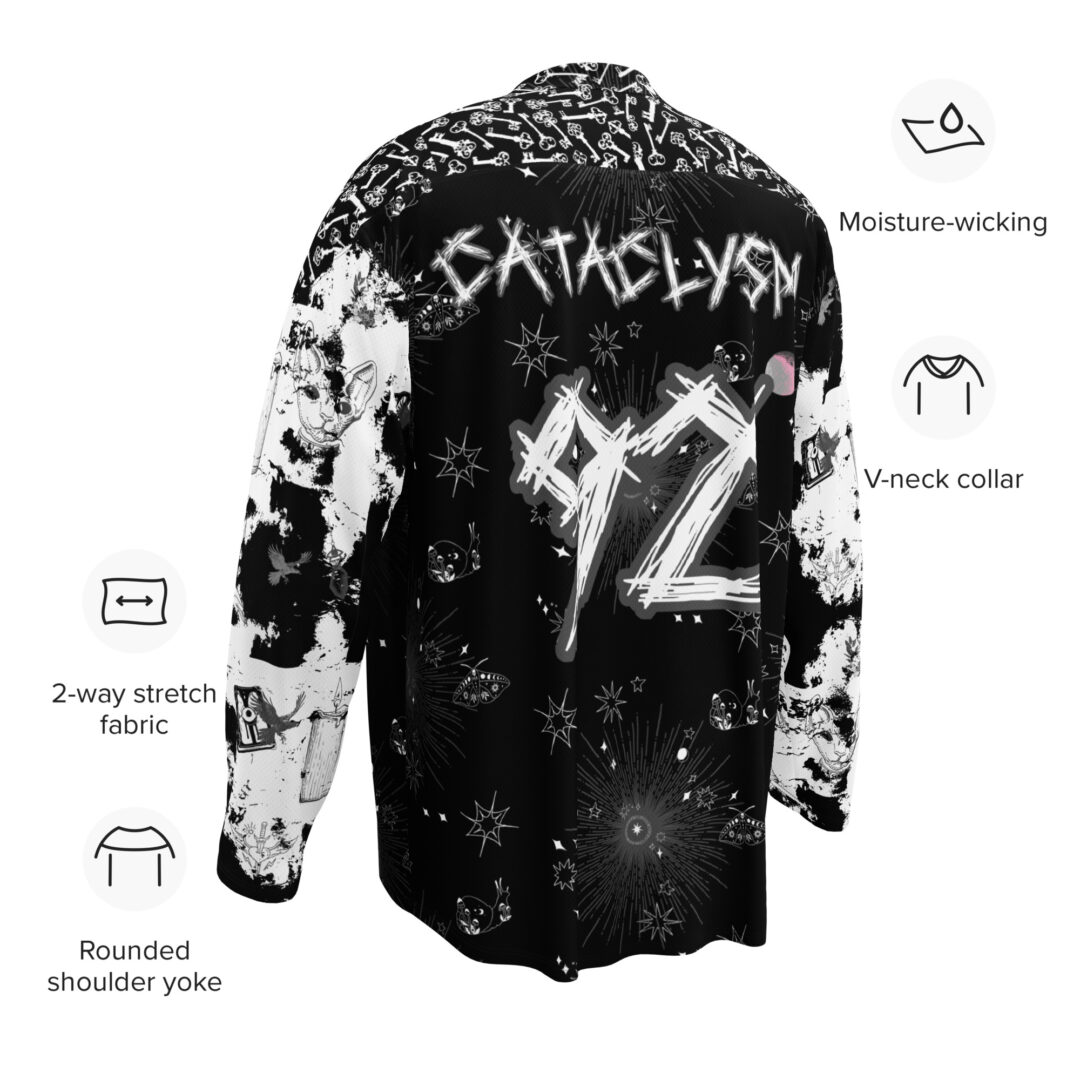 Austeria Cataclysm Haunted Hockey Jersey | Custom Rave Jersey Name and Number | Alt EDM - Image 9