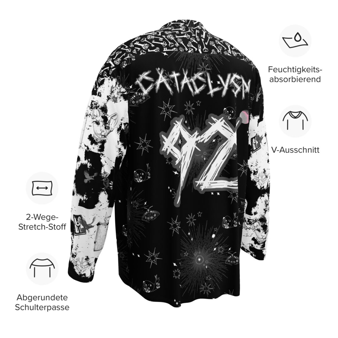 Austeria Cataclysm Haunted Hockey Jersey | Custom Rave Jersey Name and Number | Alt EDM - Image 10