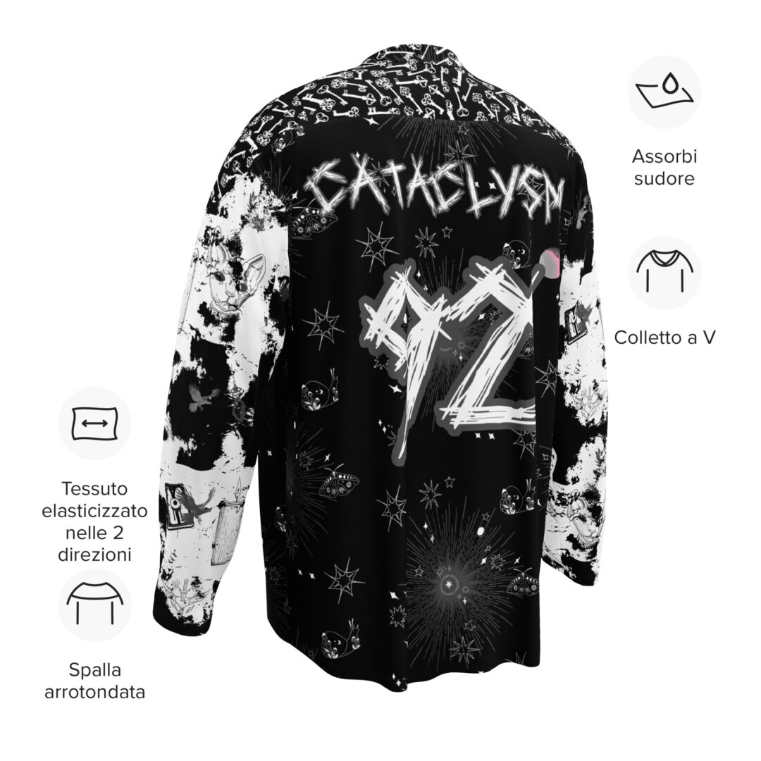 Austeria Cataclysm Haunted Hockey Jersey | Custom Rave Jersey Name and Number | Alt EDM - Image 6