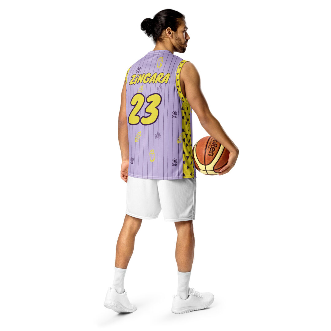 Zingara Bass Crystal Basketball Jersey | EDM Rave Jersey |  Custom # and Name - Image 7