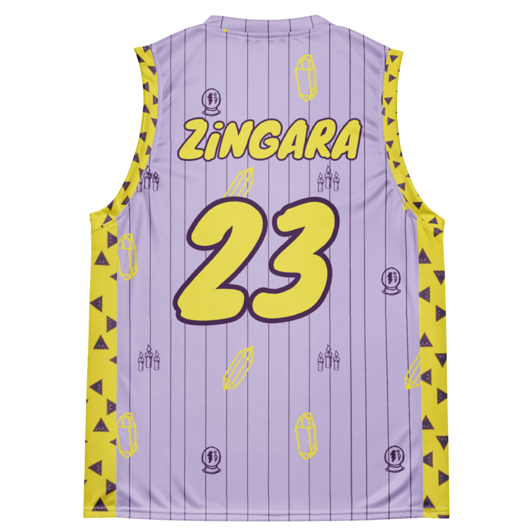 Zingara Bass Crystal Basketball Jersey | EDM Rave Jersey |  Custom # and Name - Image 9