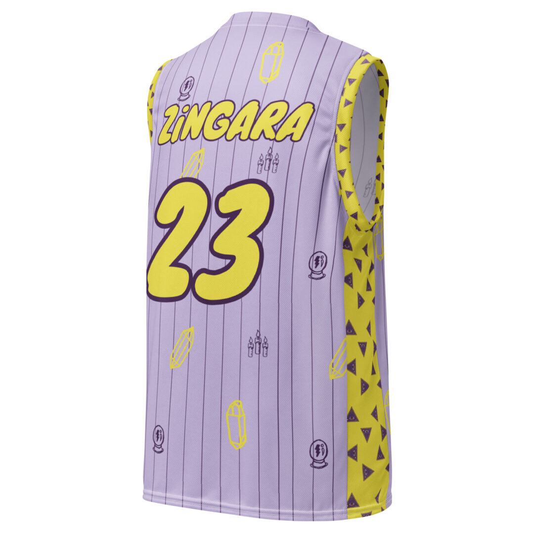 Zingara Bass Crystal Basketball Jersey | EDM Rave Jersey |  Custom # and Name - Image 11