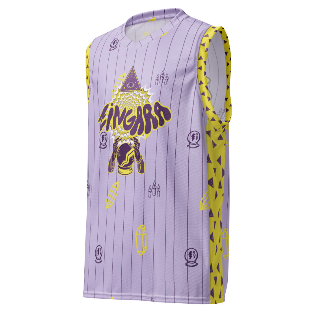 Zingara Bass Crystal Basketball Jersey | EDM Rave Jersey |  Custom # and Name