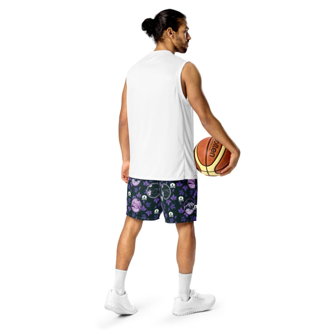 Wakaan Music Festival Mulberry Mountain Purple Camping Shorts | All day comfort with pockets - Image 5
