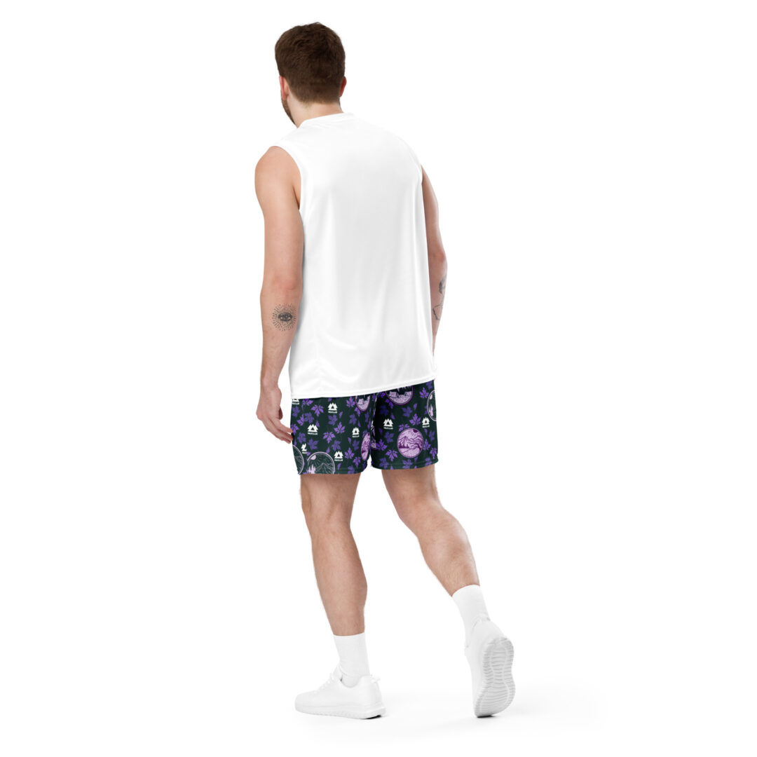 Wakaan Music Festival Mulberry Mountain Purple Camping Shorts | All day comfort with pockets - Image 15