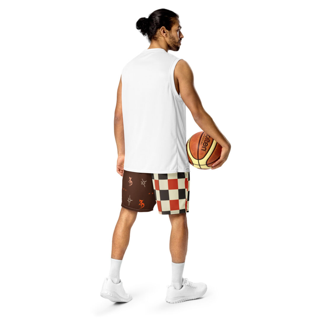 Zeds Dead Retro Western Checker Split Dye Athletic Shorts - Image 9