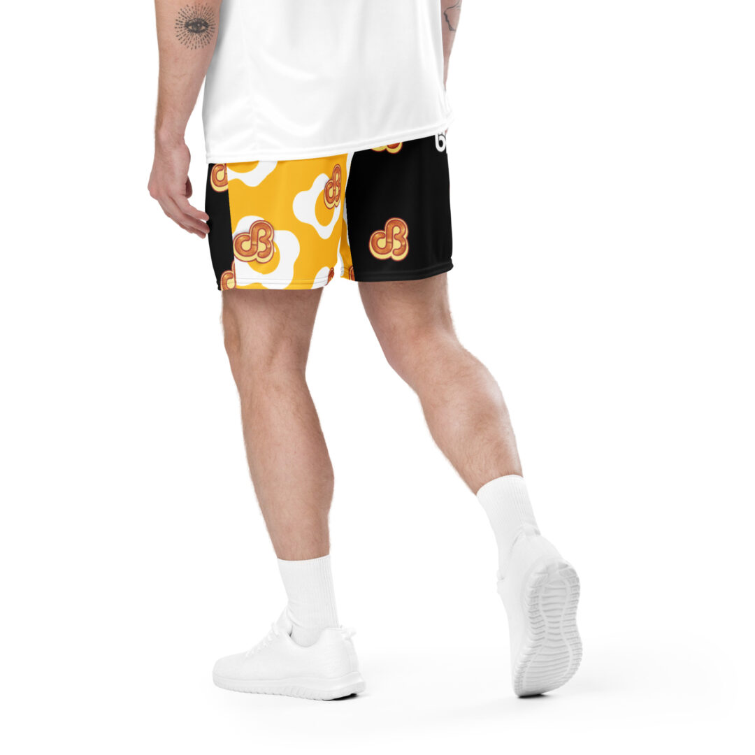 Daily Bread and Breakfast Sunnyside Eggs Unisex Athletic Shorts - Image 11