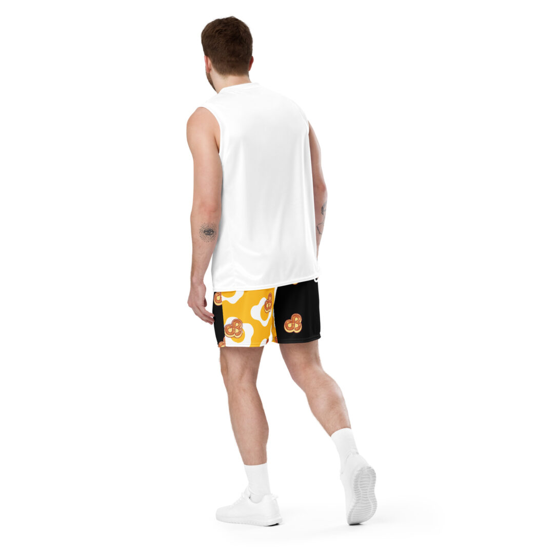 Daily Bread and Breakfast Sunnyside Eggs Unisex Athletic Shorts - Image 15