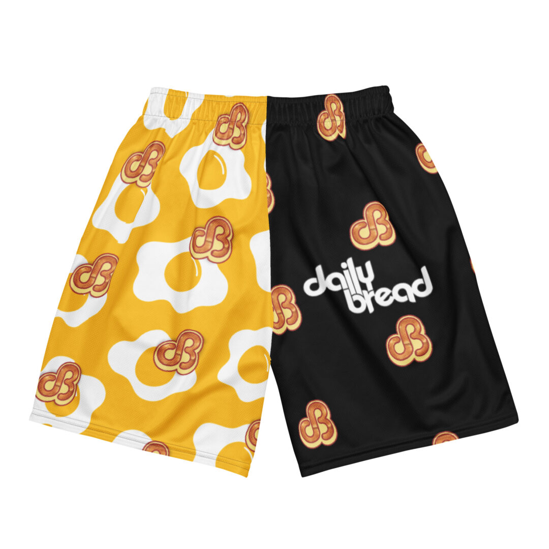 Daily Bread and Breakfast Sunnyside Eggs Unisex Athletic Shorts - Image 16