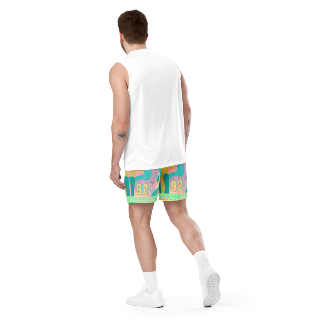 Griz Pastel Sunset Athletic Shorts | EDM Festival Ultimate Comfort Premium Quality Rave Wear - Image 13