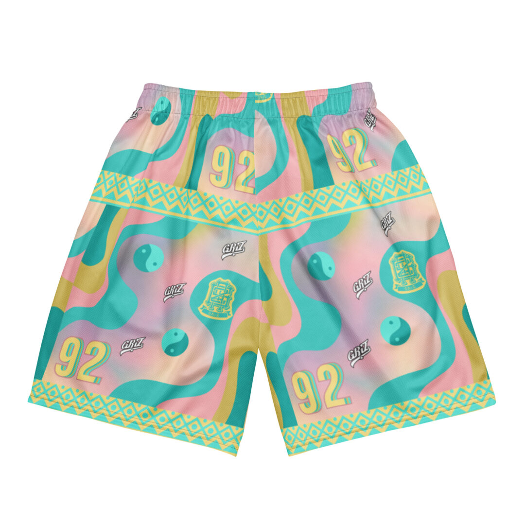 Griz Pastel Sunset Athletic Shorts | EDM Festival Ultimate Comfort Premium Quality Rave Wear - Image 17