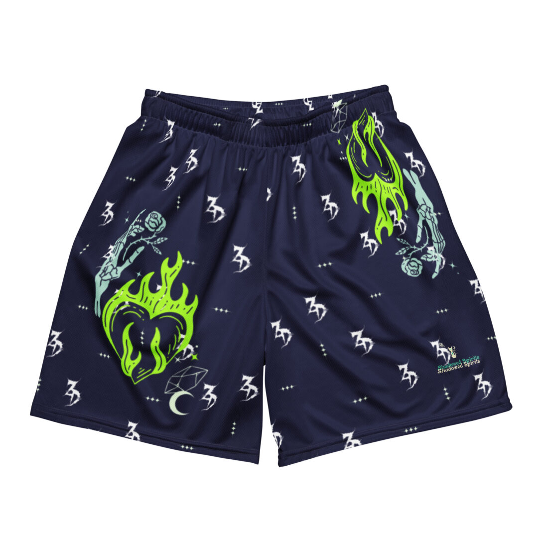 Zeds Dead Hearts On Fire | Custom Athletic Shorts Premium Quality With Pockets