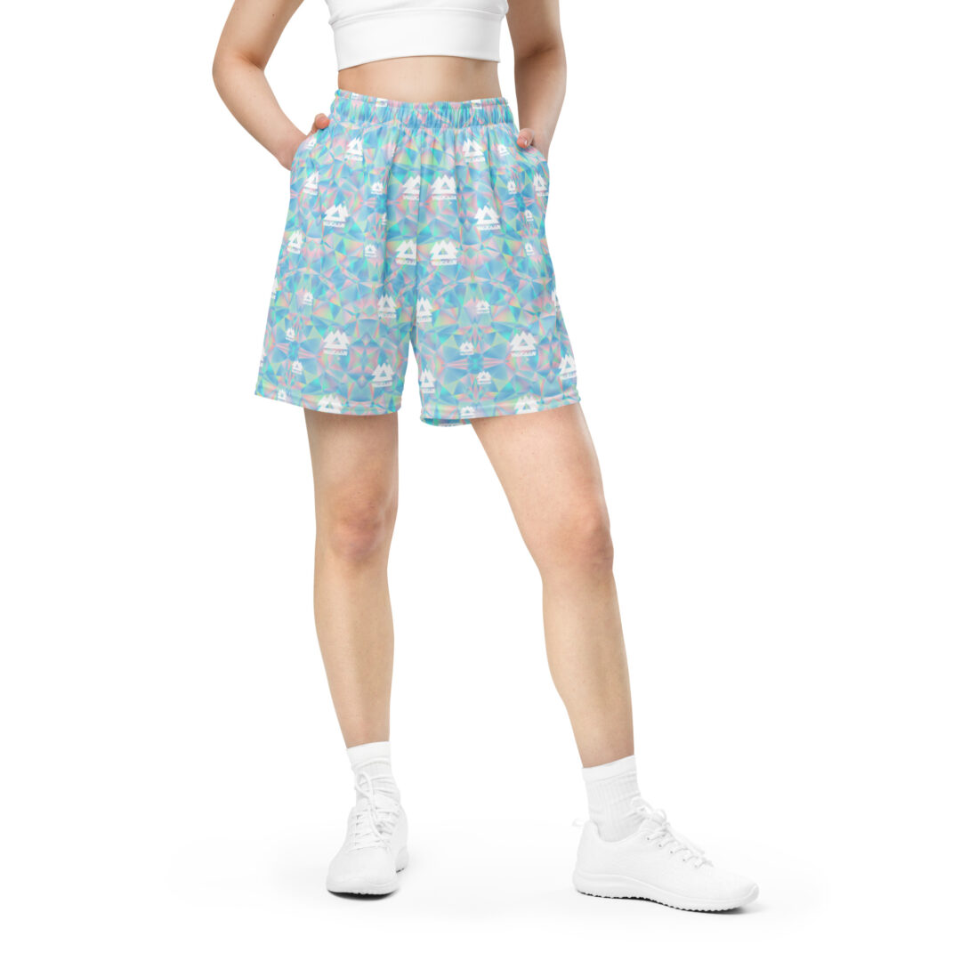 Wakaan Music Festival Irredescent Trippy Athletic Shorts | Premium Quality with Pockets - Image 2