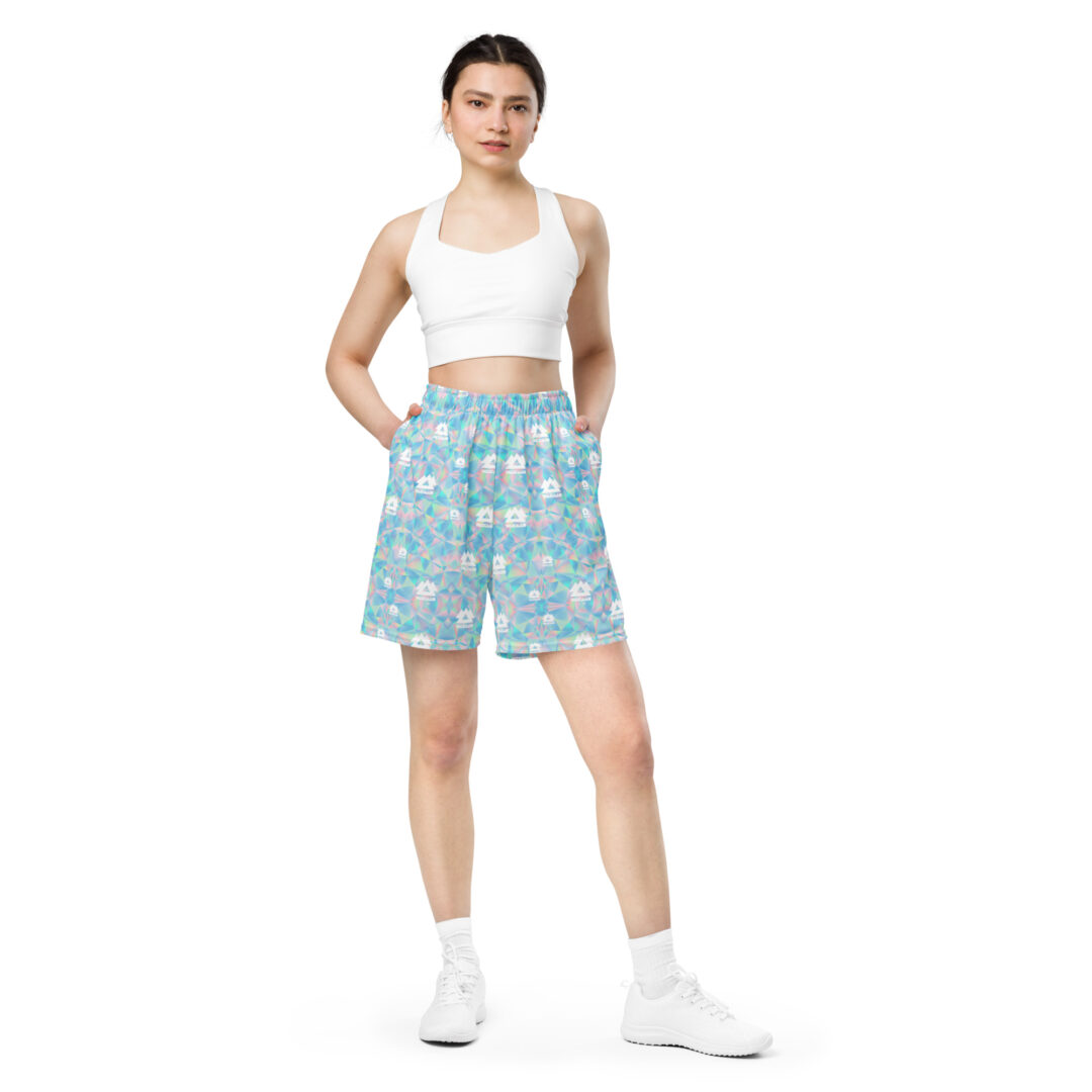 Wakaan Music Festival Irredescent Trippy Athletic Shorts | Premium Quality with Pockets - Image 5