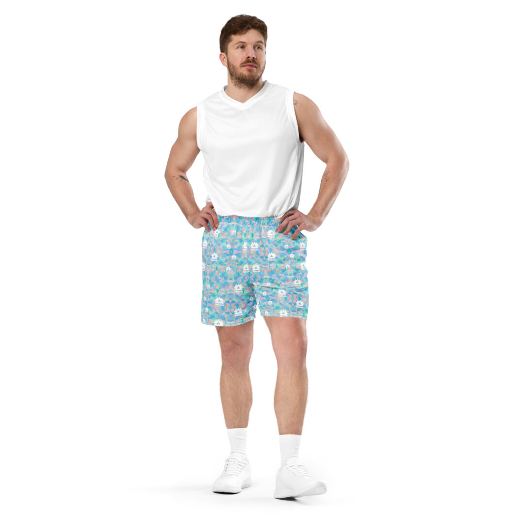 Wakaan Music Festival Irredescent Trippy Athletic Shorts | Premium Quality with Pockets - Image 9