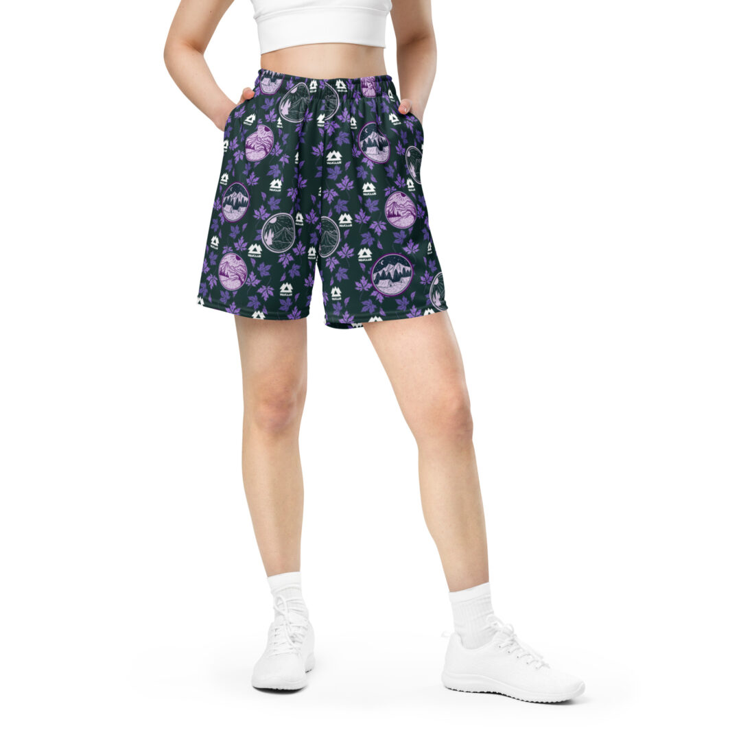 Wakaan Music Festival Mulberry Mountain Purple Camping Shorts | All day comfort with pockets - Image 2