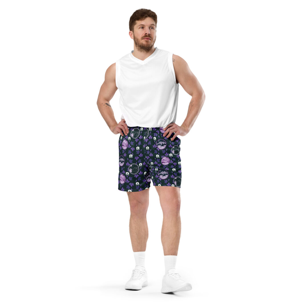 Wakaan Music Festival Mulberry Mountain Purple Camping Shorts | All day comfort with pockets - Image 11