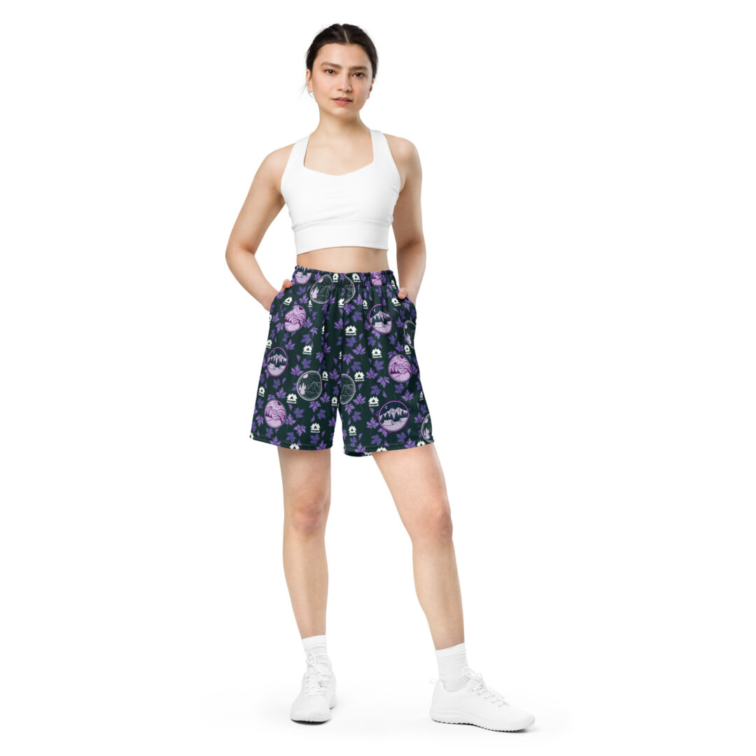 Wakaan Music Festival Mulberry Mountain Purple Camping Shorts | All day comfort with pockets - Image 12