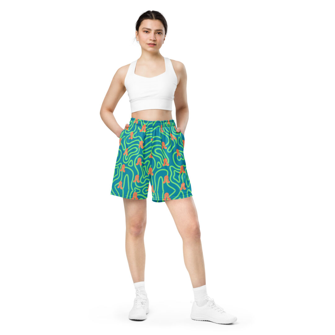 Pretty Lights Trippy Psychedelic Gym Shorts | All Day Comfort Short with Pockets - Image 11