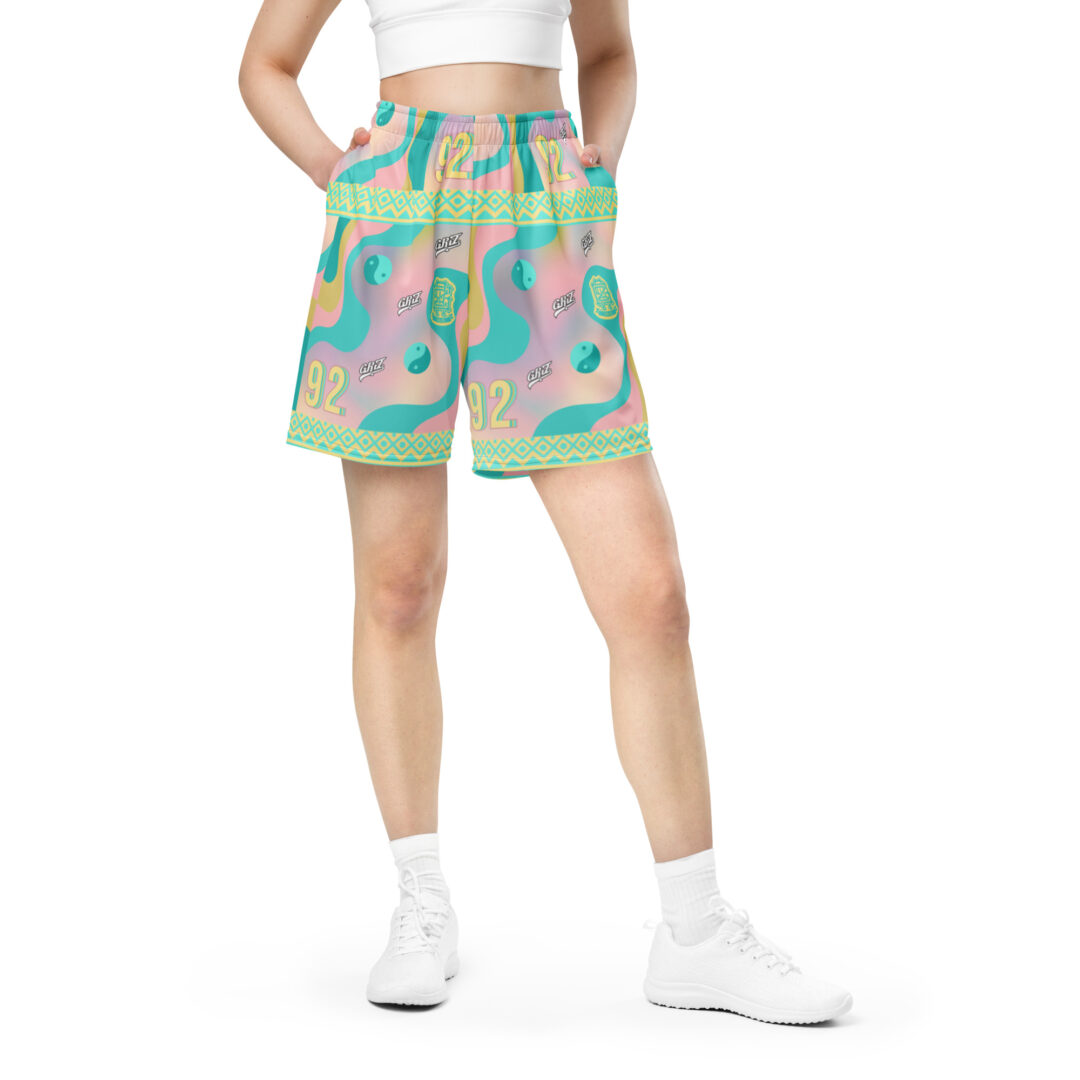 Griz Pastel Sunset Athletic Shorts | EDM Festival Ultimate Comfort Premium Quality Rave Wear - Image 6