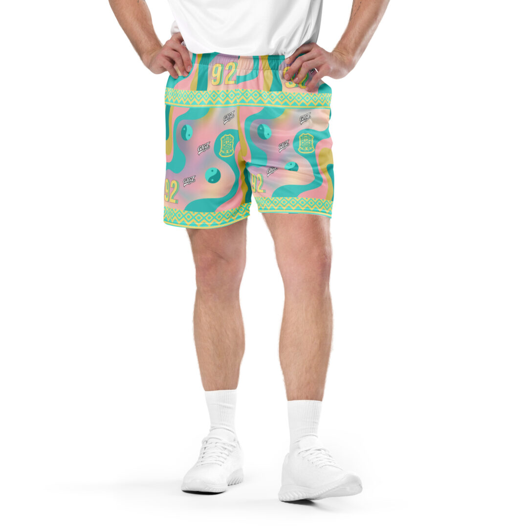 Griz Pastel Sunset Athletic Shorts | EDM Festival Ultimate Comfort Premium Quality Rave Wear - Image 8