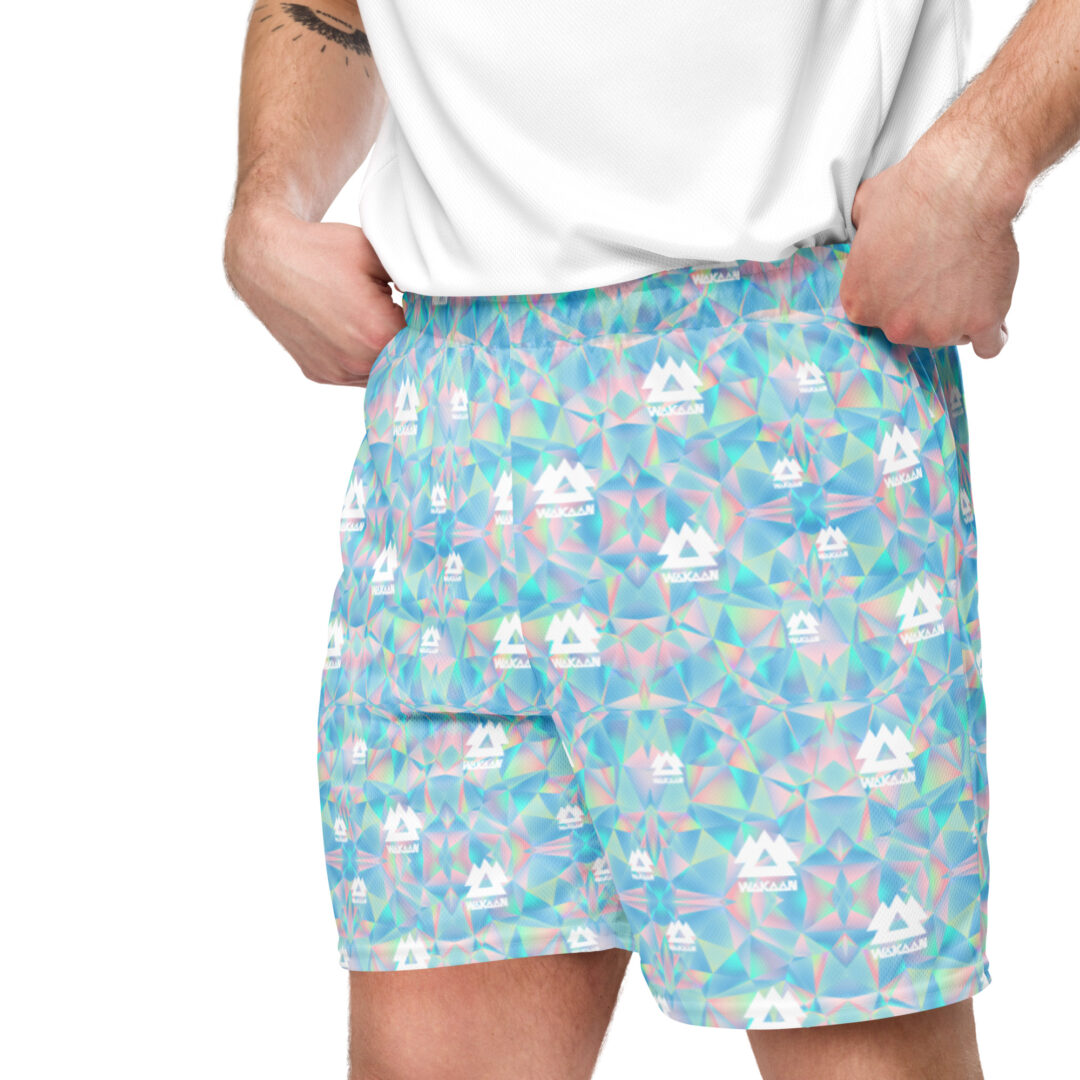 Wakaan Music Festival Irredescent Trippy Athletic Shorts | Premium Quality with Pockets - Image 6