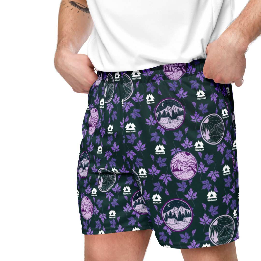 Wakaan Music Festival Mulberry Mountain Purple Camping Shorts | All day comfort with pockets - Image 7