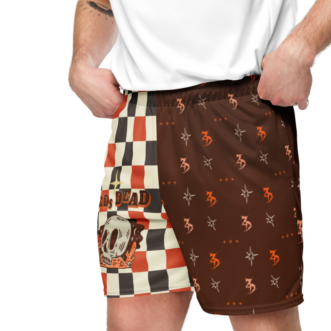 Zeds Dead Retro Western Checker Split Dye Athletic Shorts - Image 4