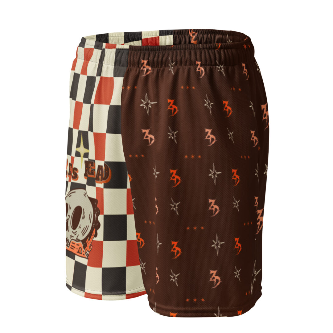 Zeds Dead Retro Western Checker Split Dye Athletic Shorts - Image 6