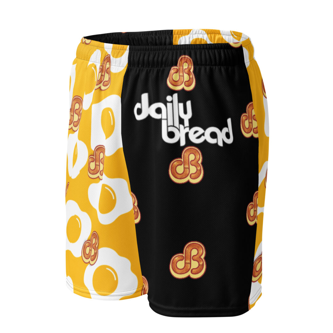 Daily Bread and Breakfast Sunnyside Eggs Unisex Athletic Shorts - Image 4