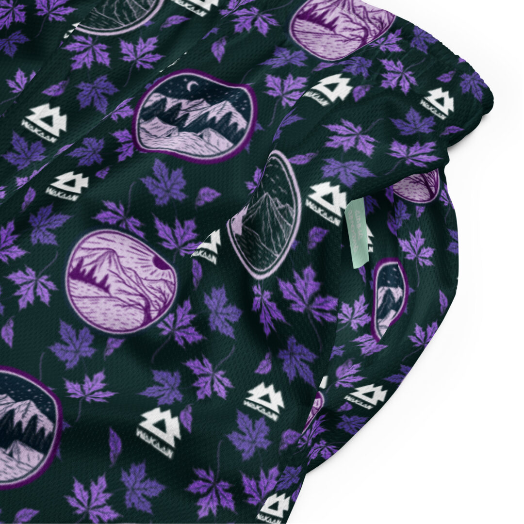 Wakaan Music Festival Mulberry Mountain Purple Camping Shorts | All day comfort with pockets - Image 16