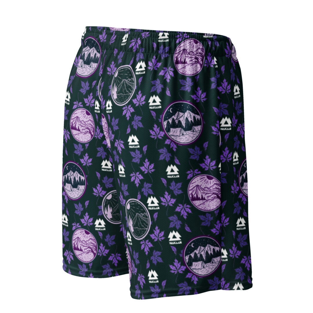 Wakaan Music Festival Mulberry Mountain Purple Camping Shorts | All day comfort with pockets - Image 9