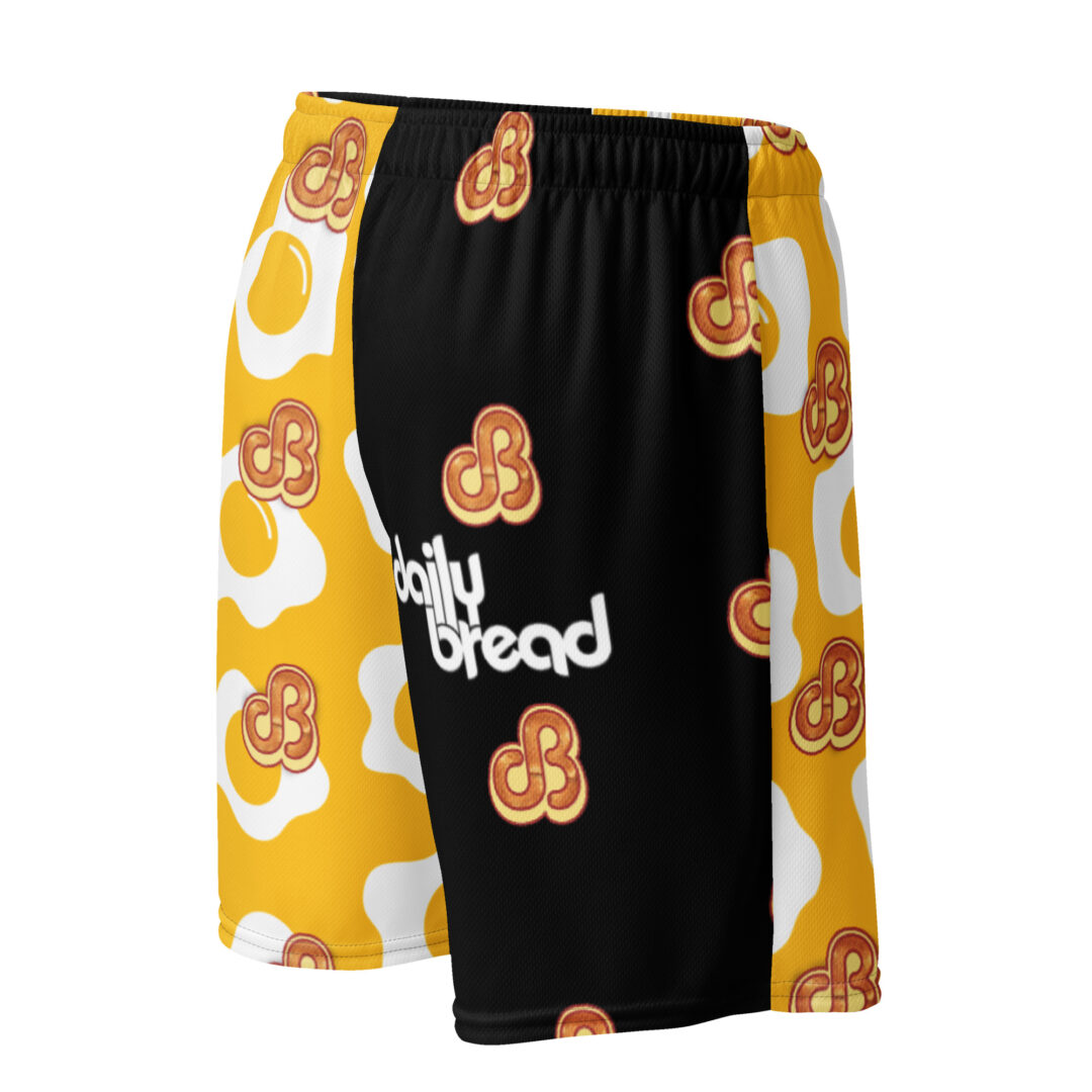 Daily Bread and Breakfast Sunnyside Eggs Unisex Athletic Shorts - Image 12