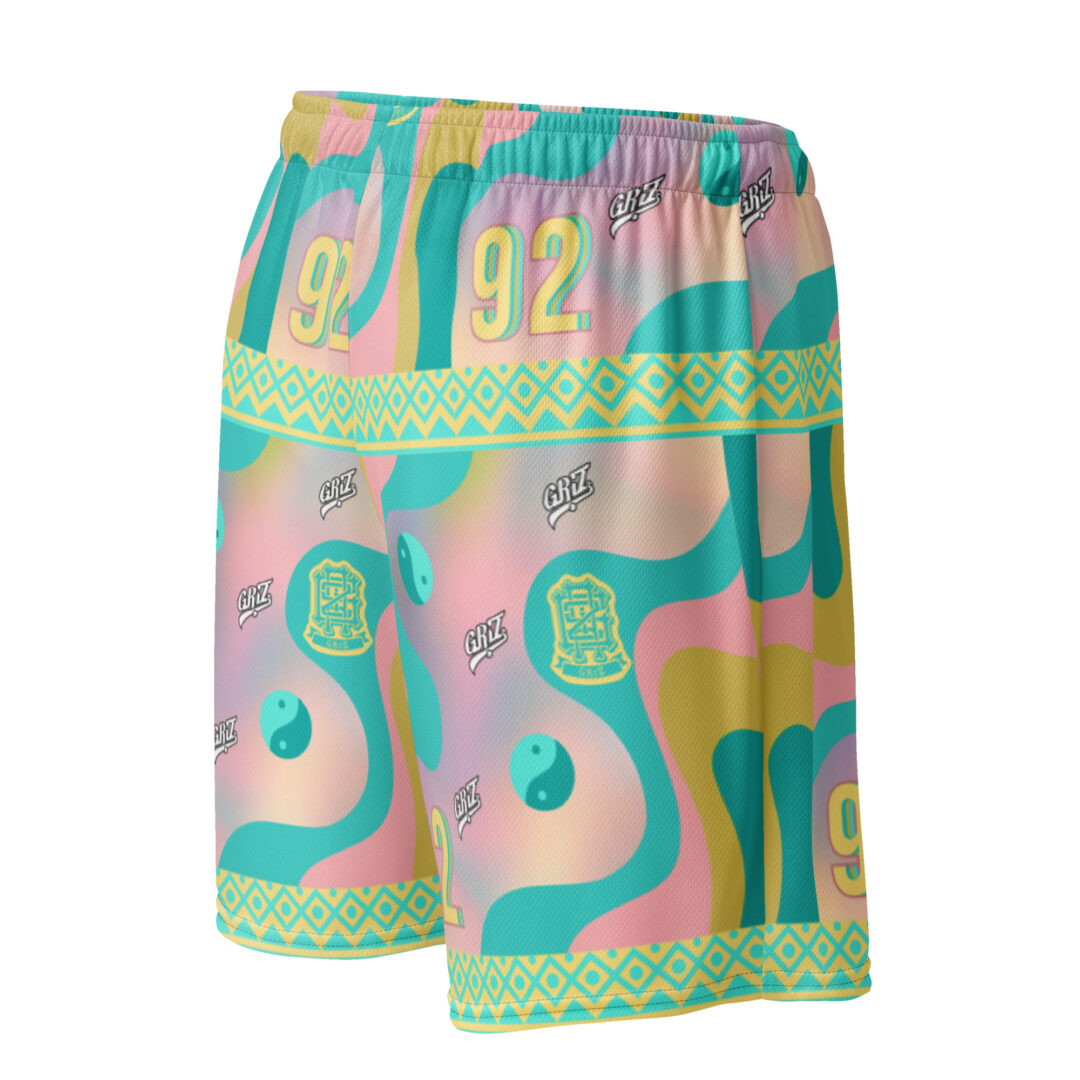 Griz Pastel Sunset Athletic Shorts | EDM Festival Ultimate Comfort Premium Quality Rave Wear - Image 3