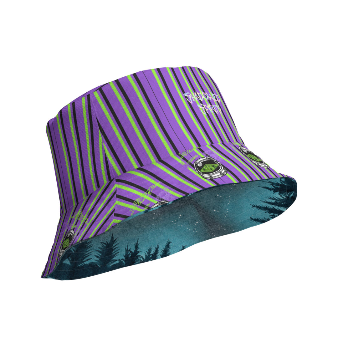 Slander Reversible bucket hat | EDM Rave Space Trippy Accessories - Image 6