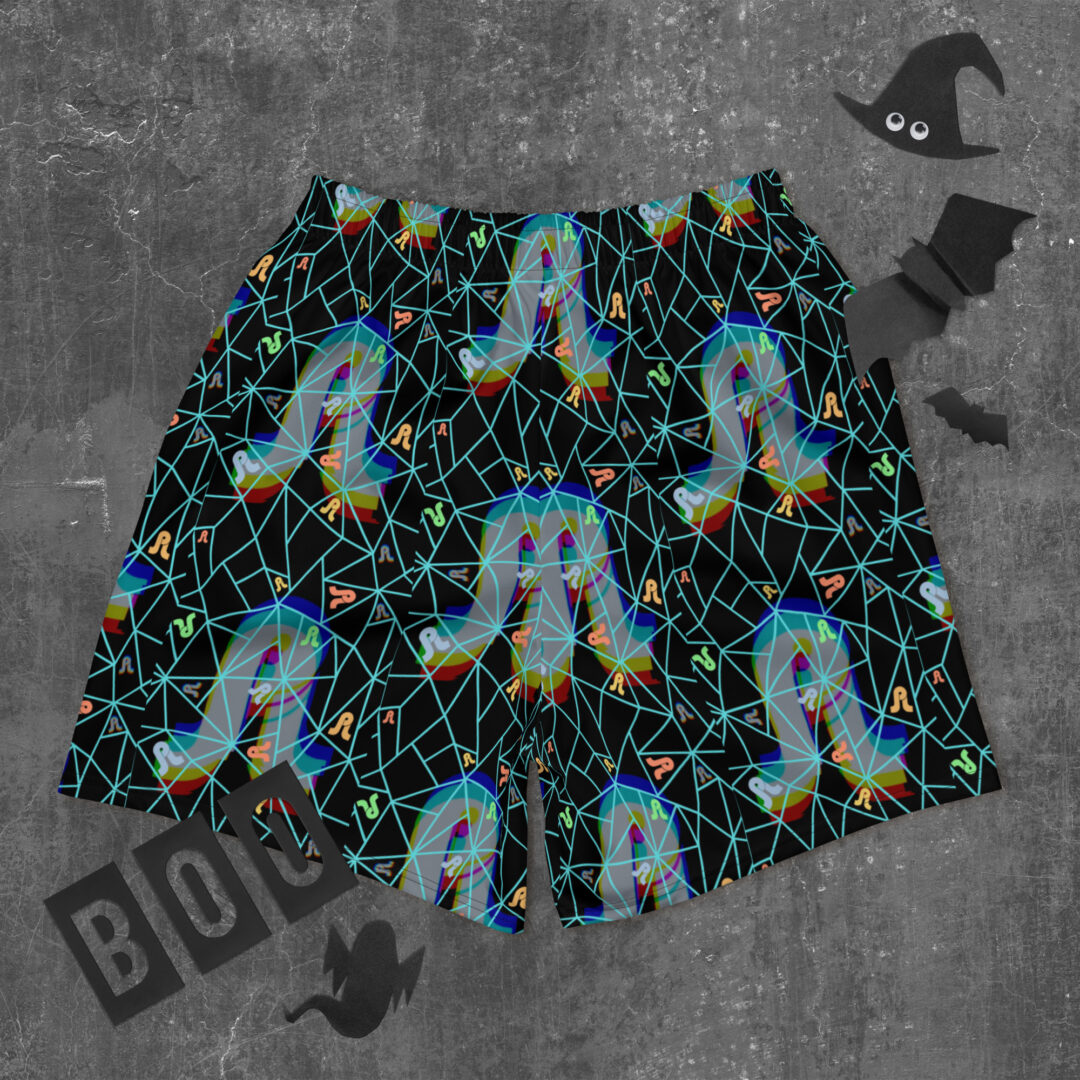 Pretty Lights Glitchy Geometric All-Over Print Unisex Athletic Long Shorts - Image 17