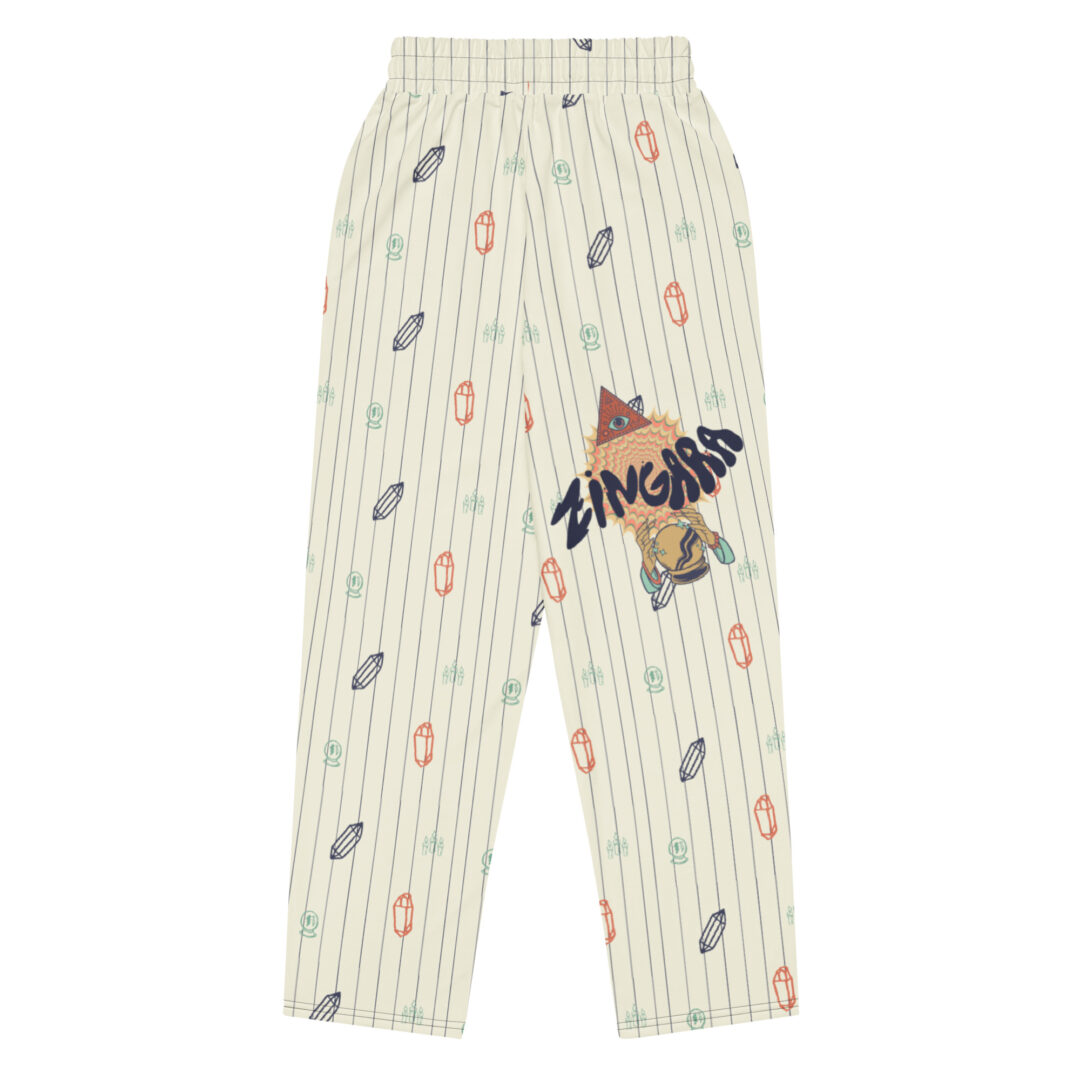 Zingara Bass Crystal EDM Festival Wear Unisex Wide-leg joggers | Matching Couple / Squad Fit - Image 22