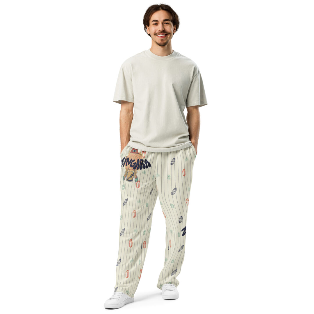 Zingara Bass Crystal EDM Festival Wear Unisex Wide-leg joggers | Matching Couple / Squad Fit - Image 6