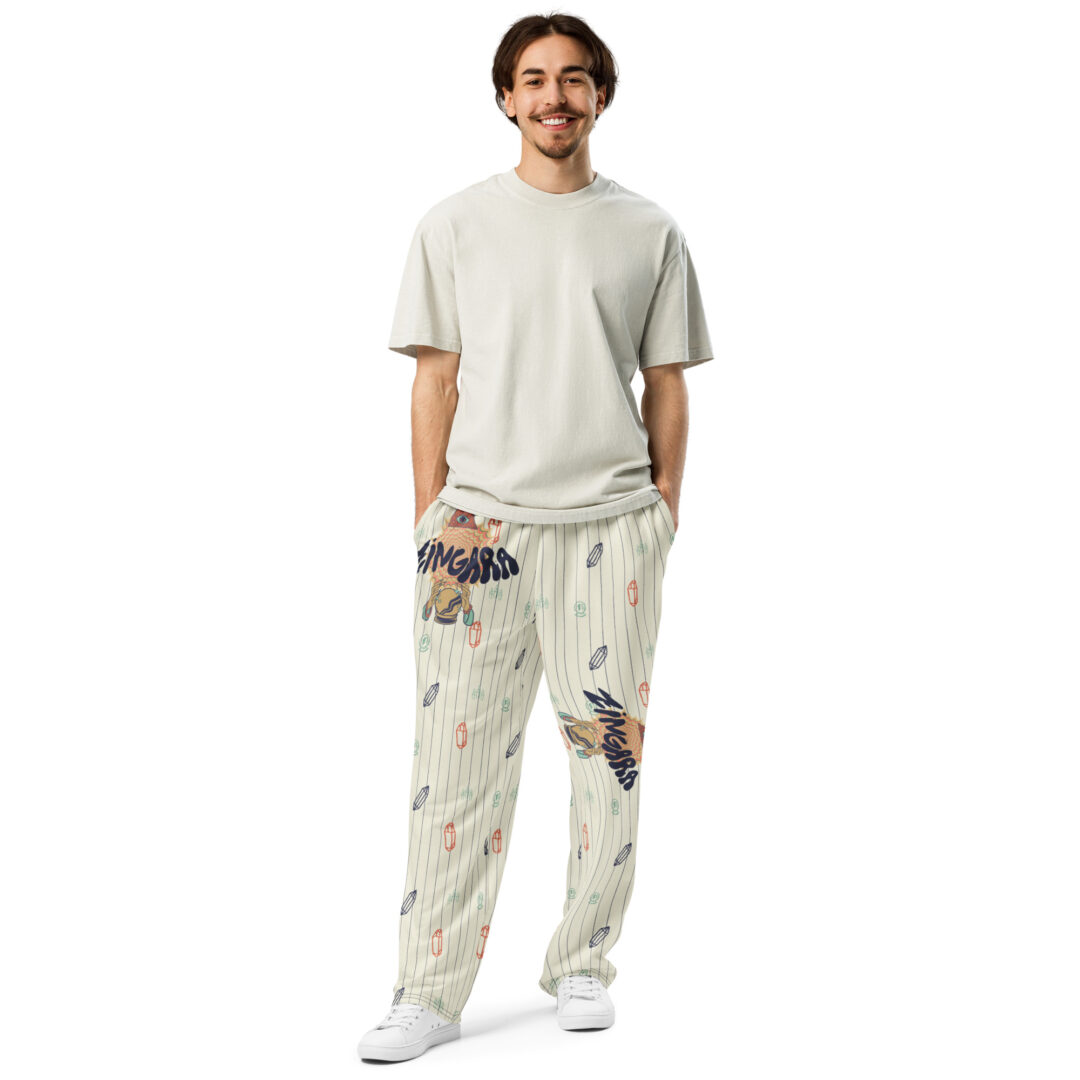 Zingara Bass Crystal EDM Festival Wear Unisex Wide-leg joggers | Matching Couple / Squad Fit - Image 17