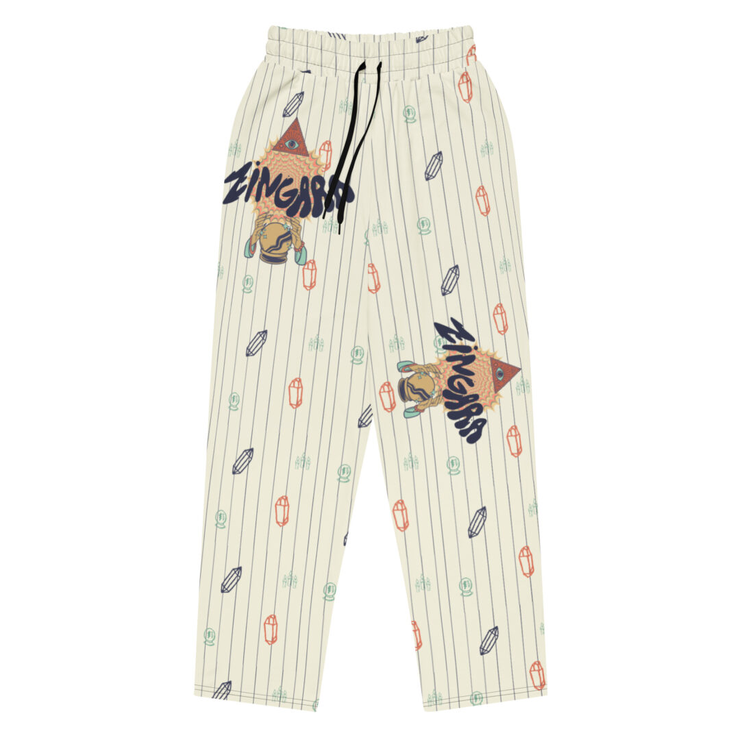 Zingara Bass Crystal EDM Festival Wear Unisex Wide-leg joggers | Matching Couple / Squad Fit - Image 23
