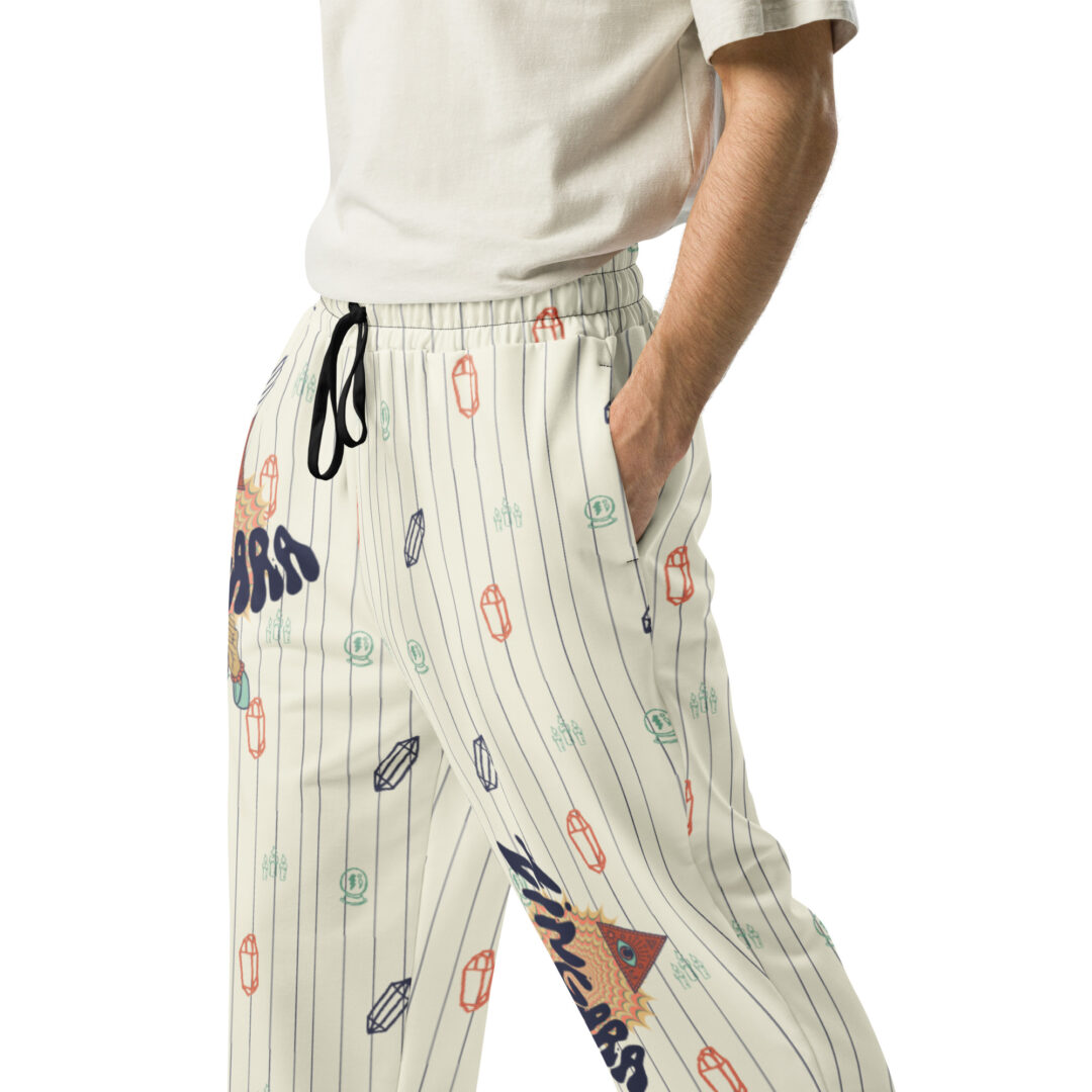 Zingara Bass Crystal EDM Festival Wear Unisex Wide-leg joggers | Matching Couple / Squad Fit - Image 16