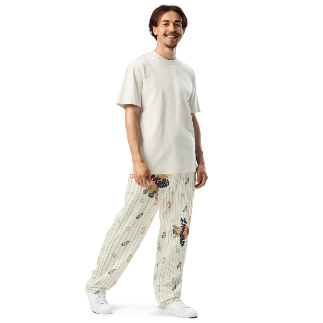 Zingara Bass Crystal EDM Festival Wear Unisex Wide-leg joggers | Matching Couple / Squad Fit - Image 14