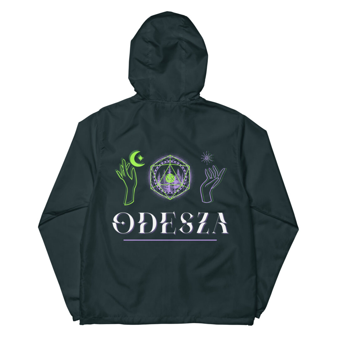 Unisex lightweight zip up windbreaker Odesza esoteric sun and moon all weather camping jacket - Image 22