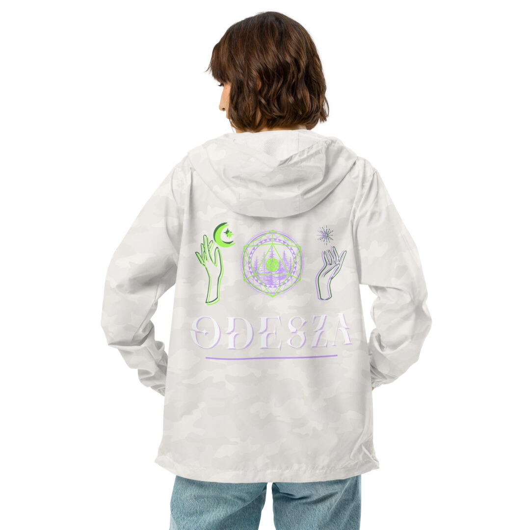 Unisex lightweight zip up windbreaker Odesza esoteric sun and moon all weather camping jacket - Image 16