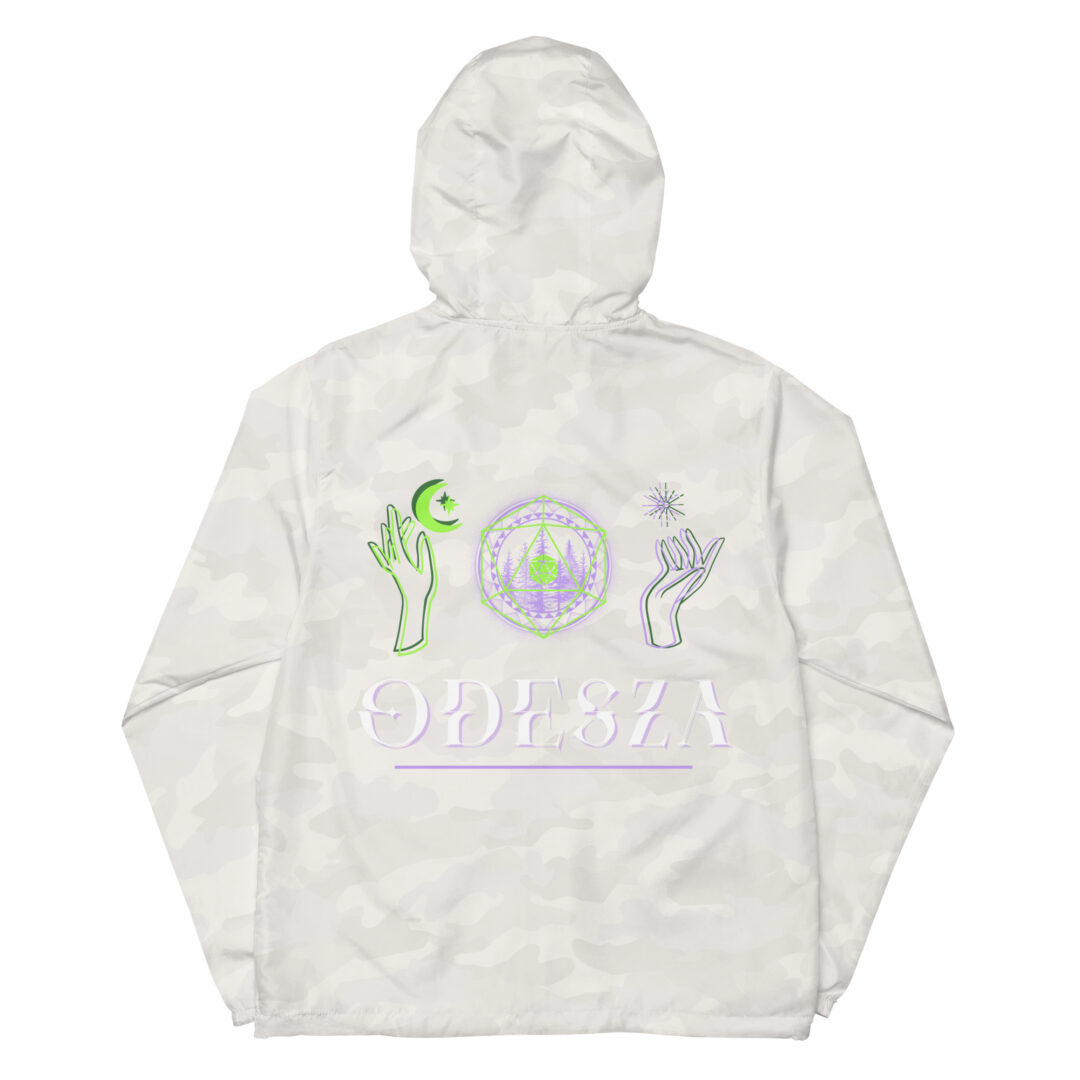 Unisex lightweight zip up windbreaker Odesza esoteric sun and moon all weather camping jacket - Image 28