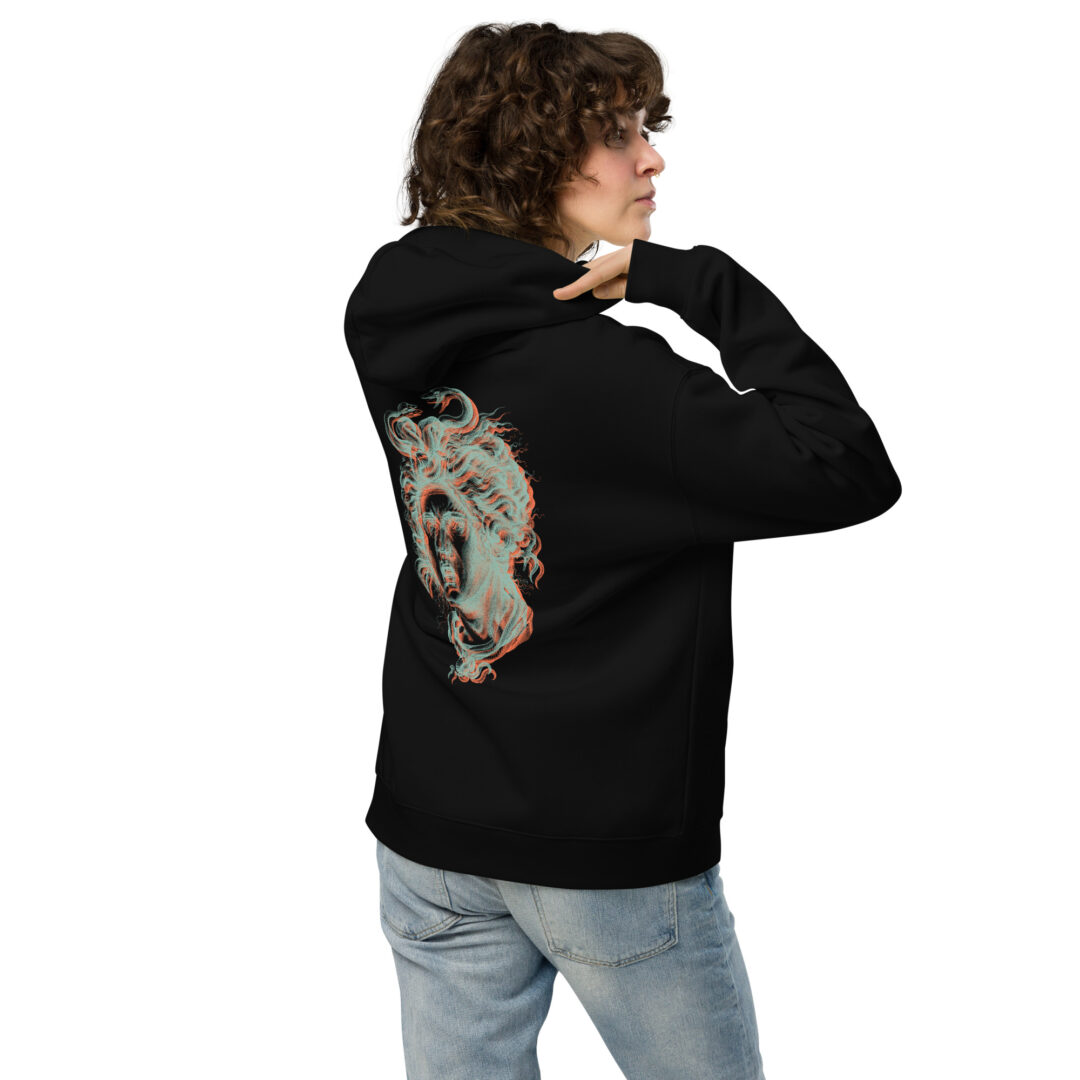Shadowed Spirits Medusa Spooky Hoodie | Alt Skater Style Clothing Premium Quality Oversized Hoodie - Image 4