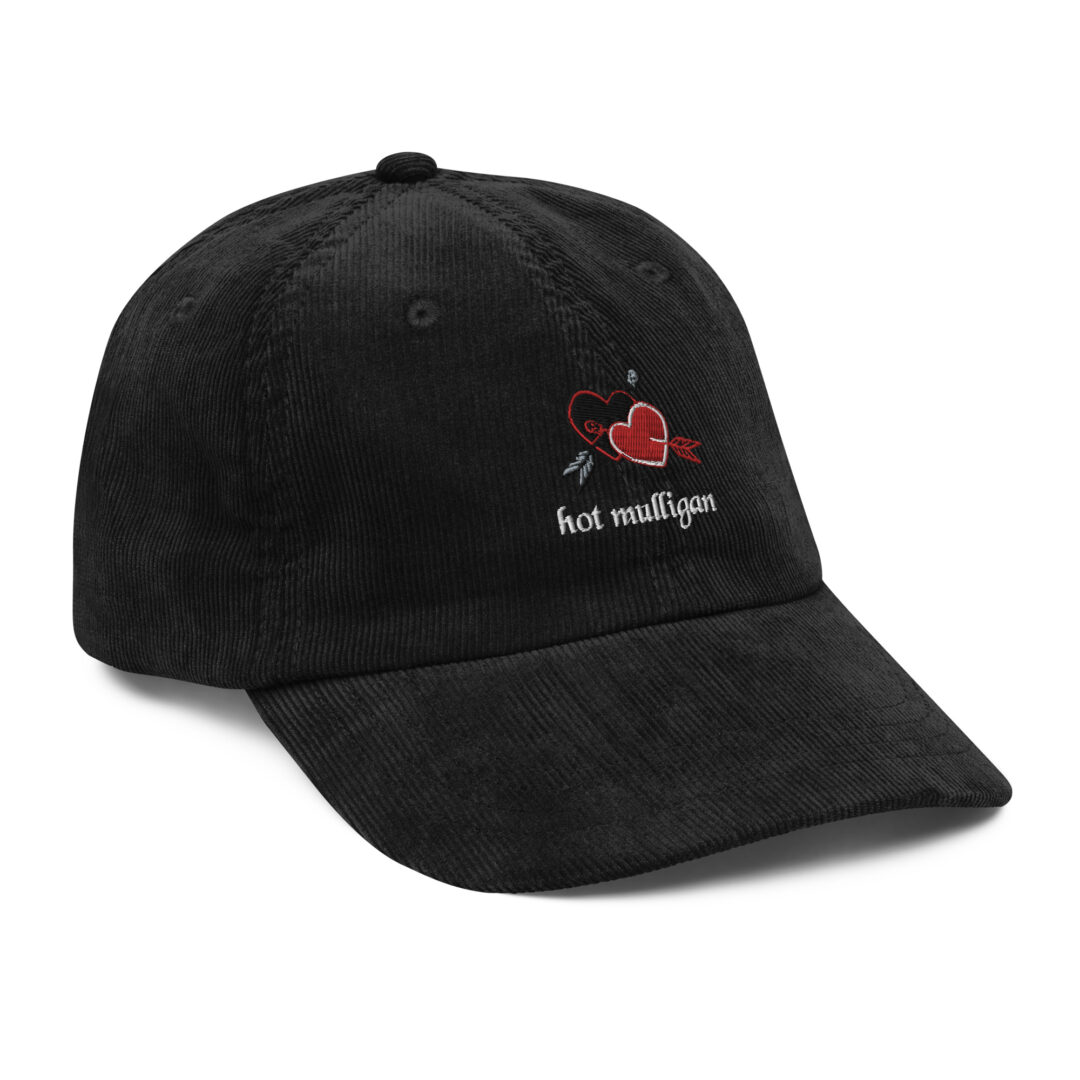 Hot Mulligan Hearts Dad Hat Corduroy Custom Embroidery - Image 12