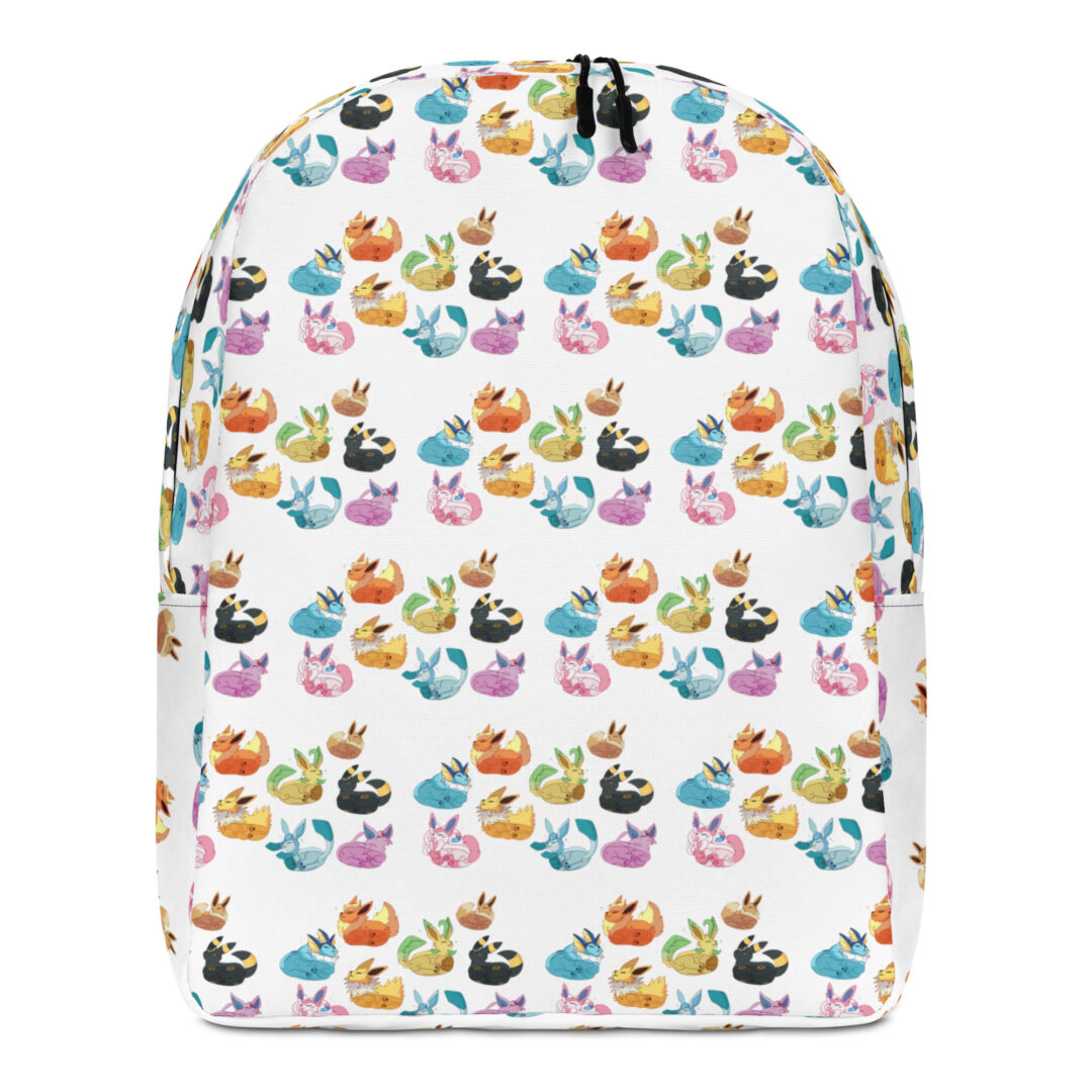 Eeveelution Cat Loaf  All Over Poke Minimalist Backpack - Image 9