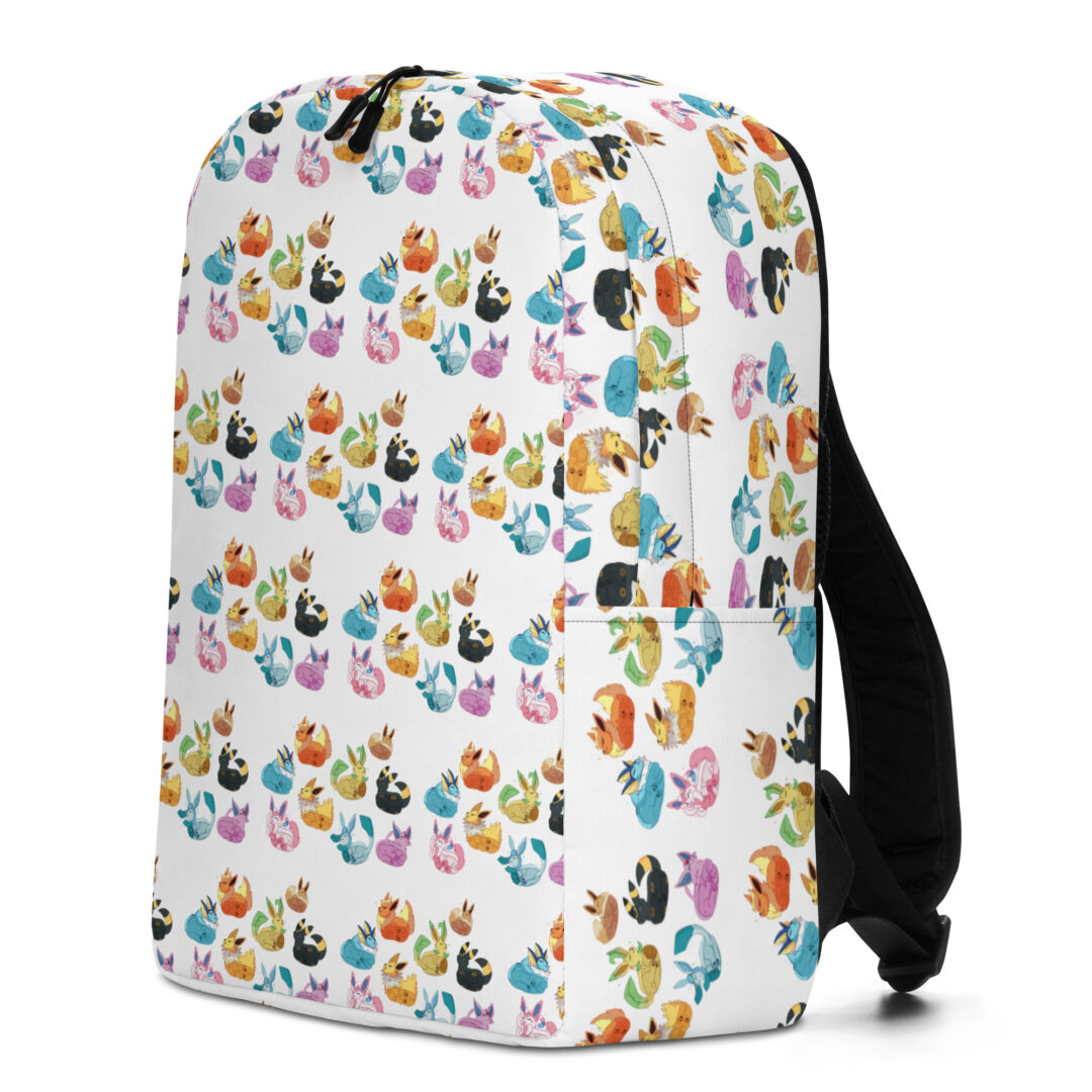 Eeveelution Cat Loaf  All Over Poke Minimalist Backpack - Image 2