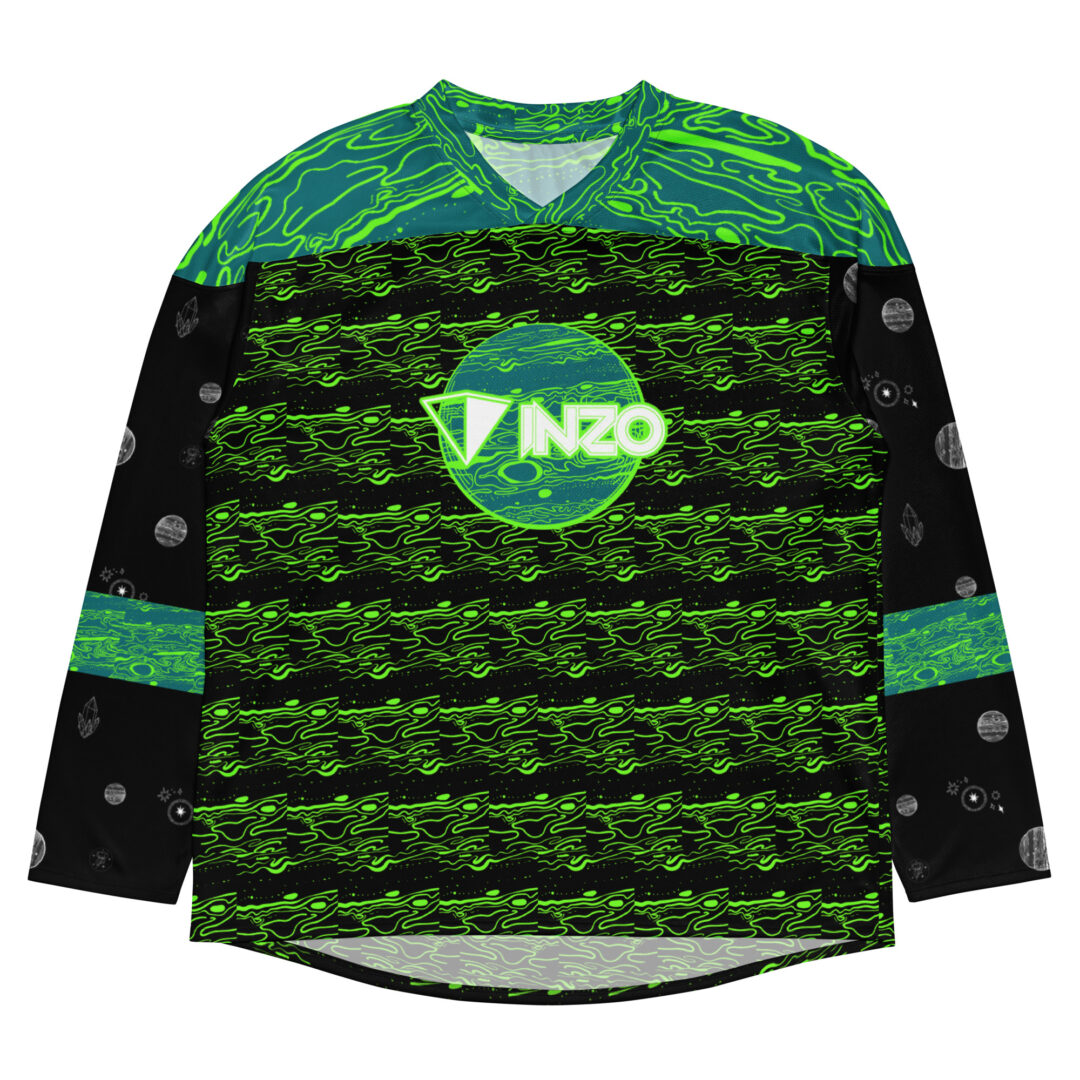 Inzo Cyber Glitch Black Hockey Jersey 222 - Image 2